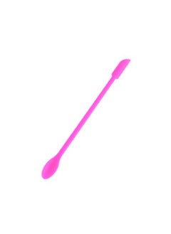 Mini Silicone Double-headed Sharp Scraper Spoon Cosmetic Skin Care Products Extraction Tool Set Including Avocado Jam Scraper-Specifications:Rose Red# Short