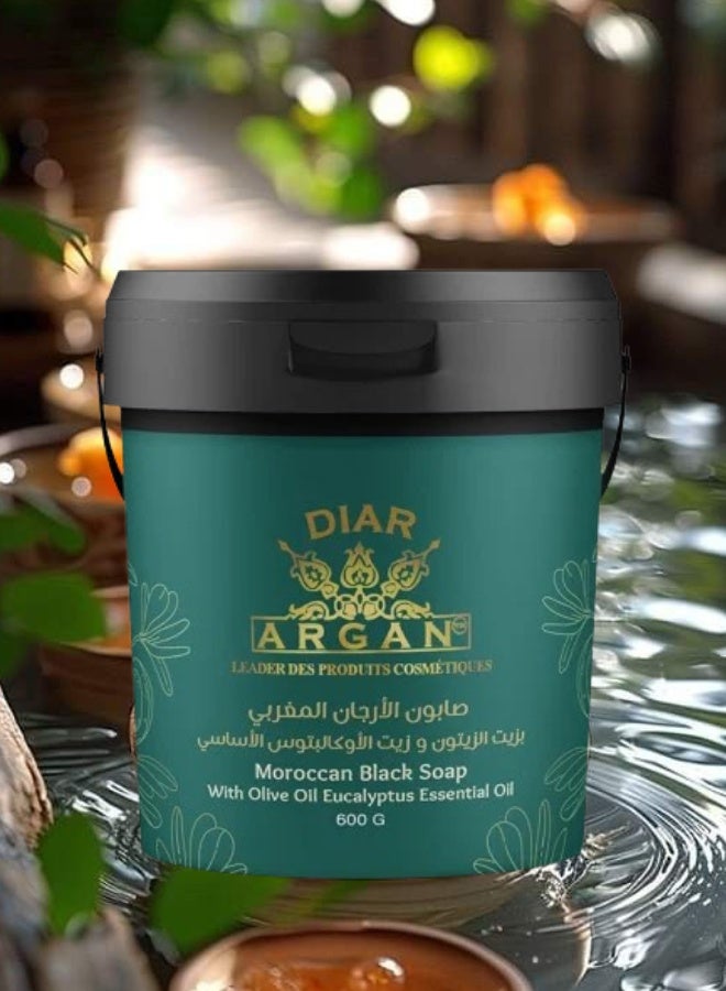 Diar Argan 7 Pieces Moroccan Argan Soap with Olive Oil and Eucalyptus Oil 600grams - Image 2
