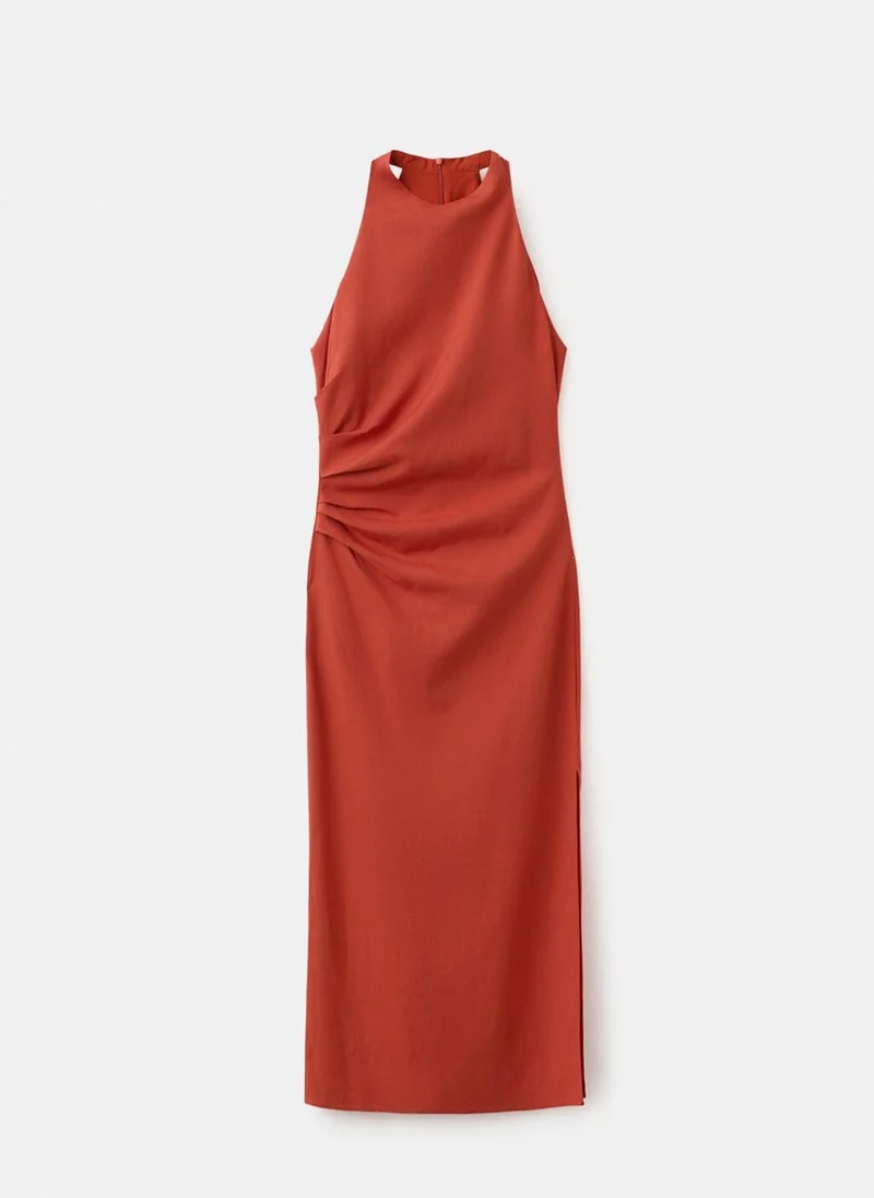 Mango  Draped Midi-Dress for Women | Best Price UAE