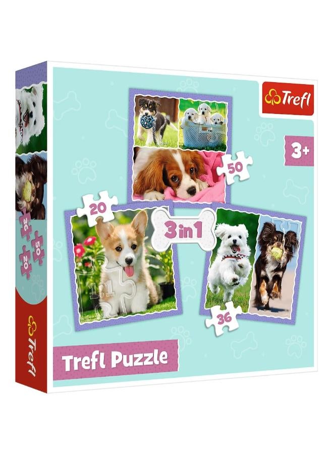 تريفل بازل الكلاب الجميلة 3×1 106 قطعة - 34854 - Image 1