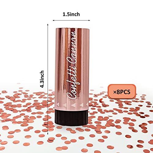 KDPATFAV Party Confetti for Wedding Birthday Graduation Baby Shower Anniversary Christmas New Years Kids Fun Party Supplies Decorations and Favors Rose Gold - Image 5