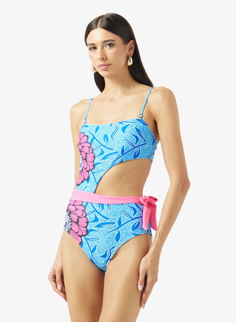 ELLA Printed Swimsuit With Beach Sarong - Image 3