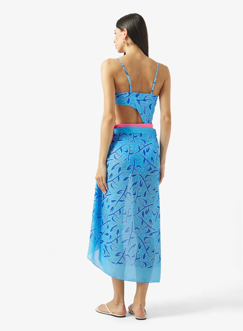 ELLA Printed Swimsuit With Beach Sarong - Image 2