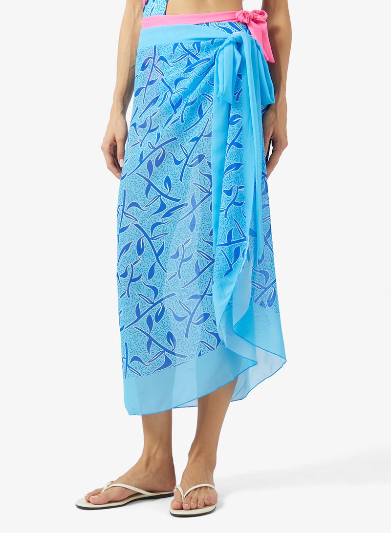 ELLA Printed Swimsuit With Beach Sarong - Image 4