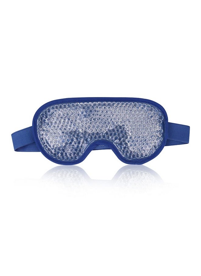 NEWGO - Cooling Eye Mask Gel Eye Mask Reusable Cold Eye Mask For Puffy Eyes Eye Ice Pack Eye Mask With Soft Plush Backing For Dark Circles Migraine Stress Relief Navy Blue - Image 1