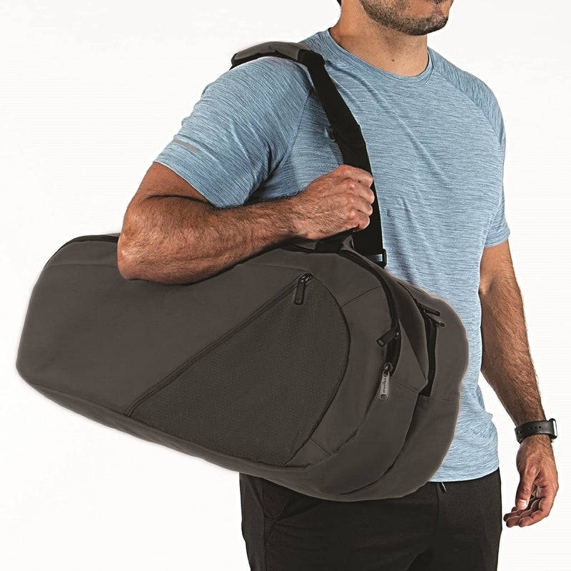 Athletico Tennis Bag and Racketball Bag - Tennis Bags for Women and Men to Hold Tennis Racket, Racquetball Racket, Pickleball Paddles and Other Equipment or Gear (Black) - Image 3