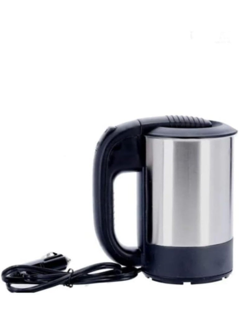 Microplus Portable Electric Kettle 12V 500ml Stainless Steel for Car Travel - Image 1