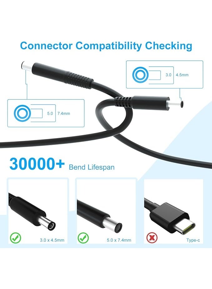 Terabyte 65W Laptop Charger for Dell Latitude 13 3301 3310 3390 14 3400 3410 3420 3490 15 3500 3510 3520 3590 Vostro 13 5301 5390 14 5401 5402 5490 15 3558 3559 - UL Listed Adapter - Image 4