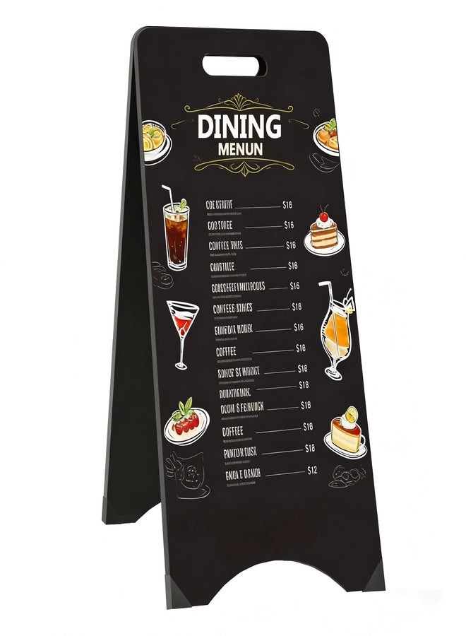 TONICE A-Frame Chalkboard Sign Large 15" x 30" Sandwich Chalkboard Double Sided Sidewalk Signs Outdoor Foldable Blackboard Menu Display for Weddings, Restaurant, Business - Image 1