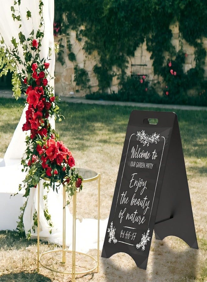 TONICE A-Frame Chalkboard Sign Large 15" x 30" Sandwich Chalkboard Double Sided Sidewalk Signs Outdoor Foldable Blackboard Menu Display for Weddings, Restaurant, Business - Image 5