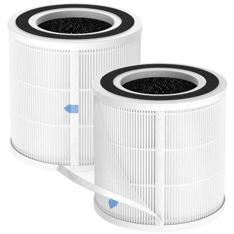 isingo 2 Pack H7129/H7128 Replacement Filter for GoveeLife H7129, H7128 Air Purifiers, 3-in-1 HEPA Air Filter for H7129/H7128 Air Purifier for for Homes(Include 4pcs Pre-Filter) - Image 1