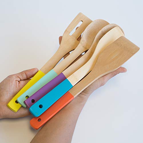 Now Designs Bamboo Utensils, Set of 5, Multi-Color, 1 ea, (5044001) - Image 4