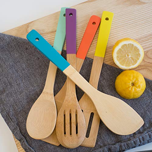 Now Designs Bamboo Utensils, Set of 5, Multi-Color, 1 ea, (5044001) - Image 2
