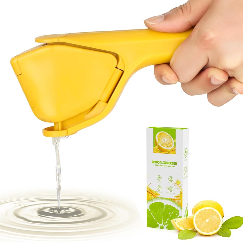 Loorri Lemon Squeezer Lemon Juicer Hand Lime Squeezer Large Manual Citrus Press That Folds Flat for Space Ergonomic Design with Sideways Pivot for Fruit Lemon Lime Cirtus Easy to Use - Image 1