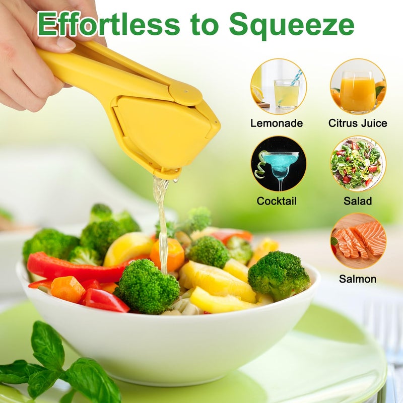 Loorri Lemon Squeezer Lemon Juicer Hand Lime Squeezer Large Manual Citrus Press That Folds Flat for Space Ergonomic Design with Sideways Pivot for Fruit Lemon Lime Cirtus Easy to Use - Image 2