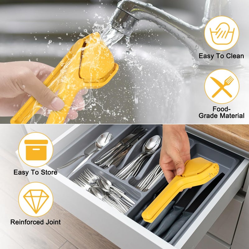 Loorri Lemon Squeezer Lemon Juicer Hand Lime Squeezer Large Manual Citrus Press That Folds Flat for Space Ergonomic Design with Sideways Pivot for Fruit Lemon Lime Cirtus Easy to Use - Image 3