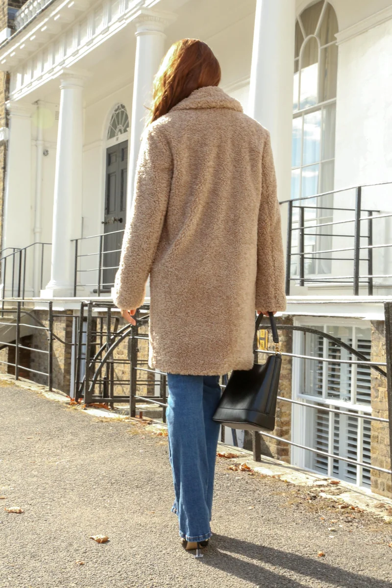 Double Second Luxury Teddy Bear Fur Coat