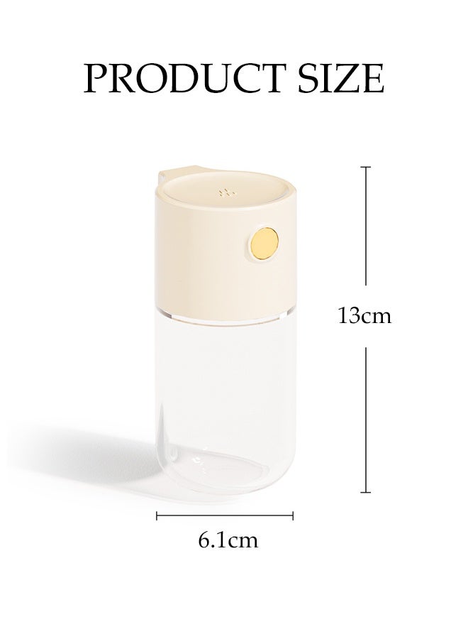 DUNISO 3PCS Sealed Spice Jars Set Press Type Seasoning Jar Bottles Quantitative Transparent Glass Seasoning Jar Salt and Pepper Glass Seasoning Bottle Moisture Spice Bottles Precise 0.5 g Dosage for Sugar, Salt, Pepper and Other Spices - Image 4