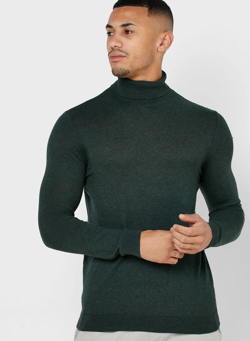 TOPMAN Basic Roll Neck Jumper