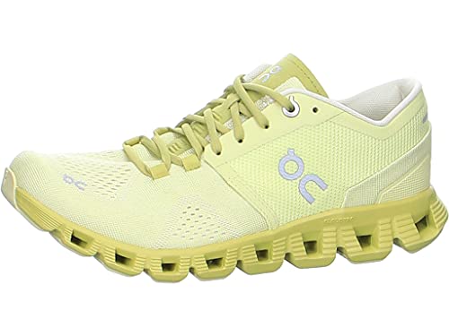 ON Womens Cloud X Sneakers GladeCitron Yellow 65 Medium US