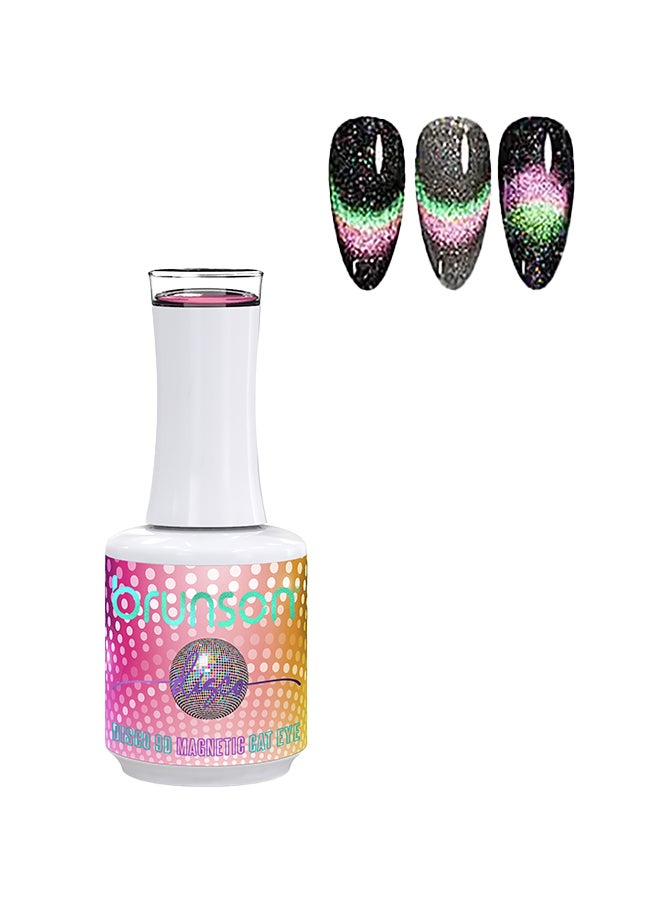 brunson جل طلاء الأظافر 15 مل ديسكو 9D جل طلاء الأظافر المغناطيسي عين القط اللامع تأثير الماس اللامع مانيكير فرنسي بيديكير جل طلاء الأظافر جودة صالون مقاوم للتقشير جل تمديد الأظافر جل UV لفن الأظافر - Image 1