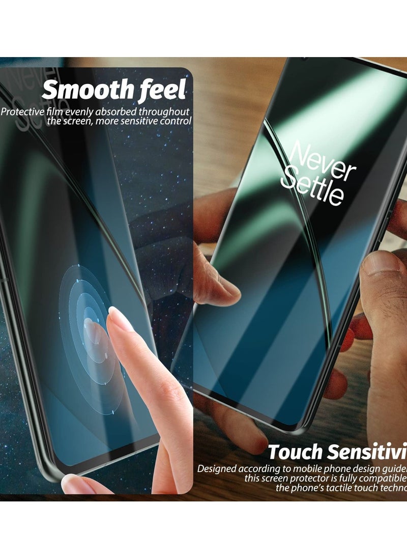 Excefore Compatible for OnePlus 11 5G, 2 Pack TPU Screen Protector + 2 Pack Glass Camera Lens Protector, Anti-Scratch, Bubble-Free, Lifetime Replacement  - Image 2