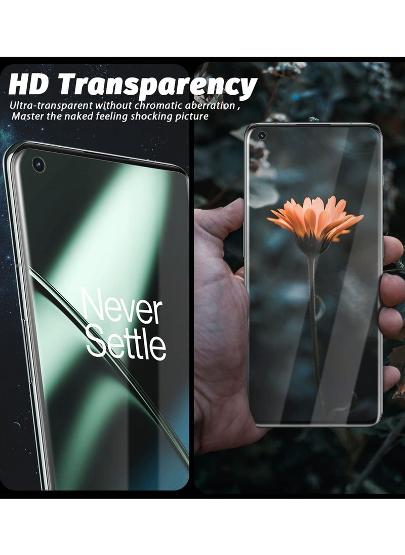 Excefore Compatible for OnePlus 11 5G, 2 Pack TPU Screen Protector + 2 Pack Glass Camera Lens Protector, Anti-Scratch, Bubble-Free, Lifetime Replacement  - Image 4