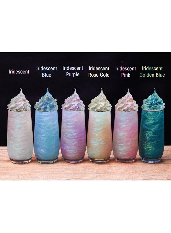 NiHome 0.18oz/5g Edible Food-Grade Glimmer Powder Glitter Luster Dust Metallic Food Decorating Sprinkle Dust for Drink Wine Beverage Cake Candy Dessert Bakery Restaurant Vegan (Iridescent Pink) - Image 2