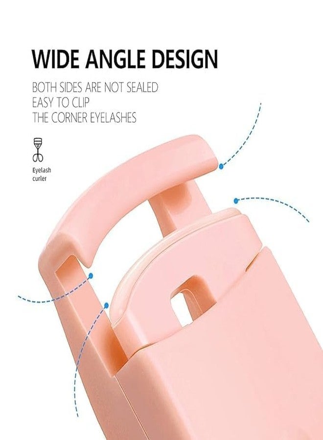 JIGVA Portable Mini Eyelash Curlers Clip, Plastic Travel Lash Curler with Replacement Pads, Fits All Eye Shapes Makeup Cosmetic Tool (Pack Of 1) - Image 3