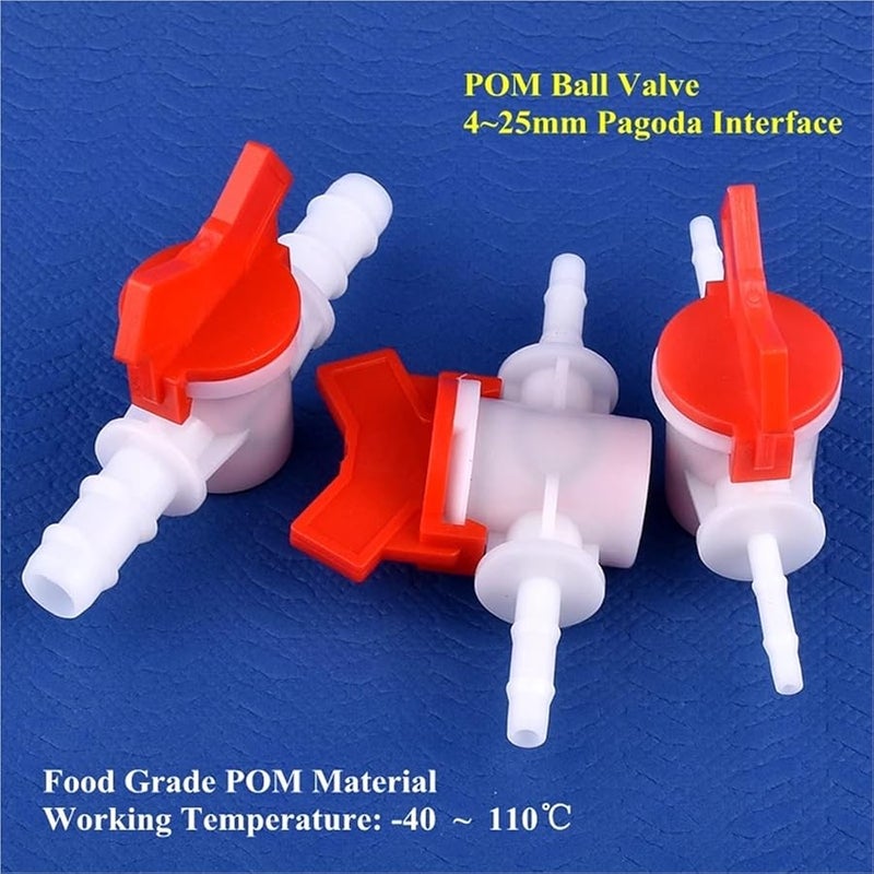 5 Pieces 16 16mm POM Ball Valve Drip Irrigation Hose Connector For Garden Aquarium Air Pump - Image 4