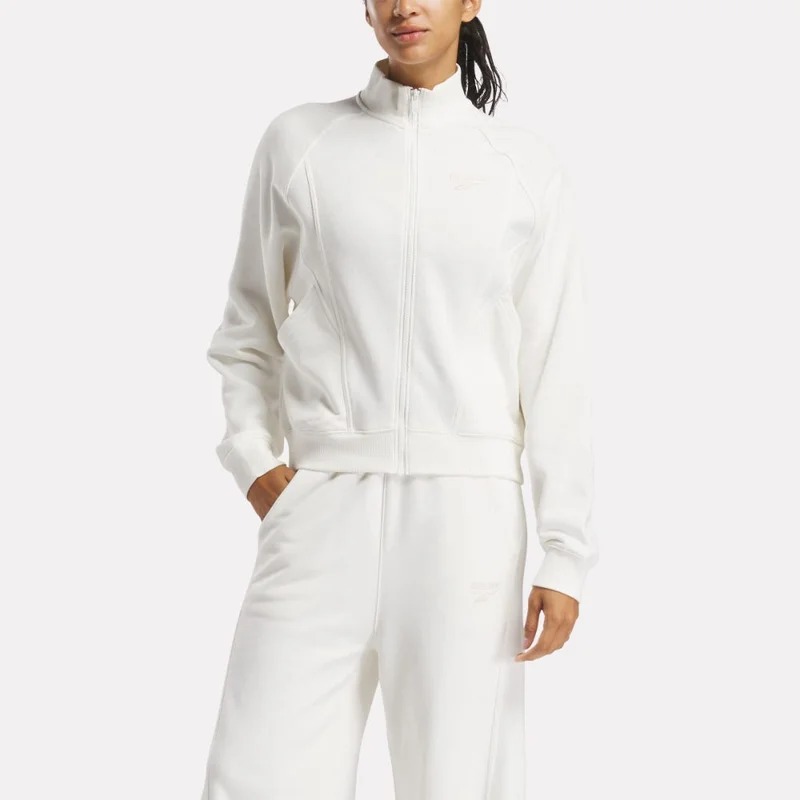 Reebok Icon Element FT FZ Women's Sweatshirt - Chalk