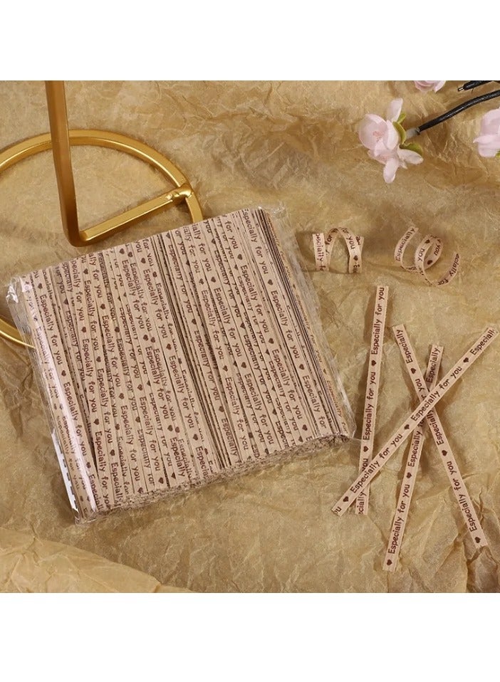 Kraft paper Twist Ties, 700 Pcs Brown Foil Bread Bag Seals Twist Ties, 10cm Reusable wire Twist Ties for Bread, Lollipop, Coffee Bags, Airtight Snack Closure. Perfect for Gift Bags, Party Favors, Wrapping Bags, Cellophane Treat Bags, Bread & Candy Bags, Craft Project Sealing - Image 1