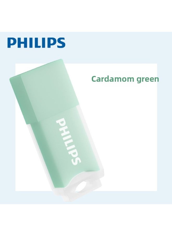 Philips 10Ua-B Mini USB Flash Drive Macaron Cute Mini Portable High Speed Computer Storage USB Flash Drive Gift Batch-Color:Cardamom Green-Capacity:32GB  - Image 1