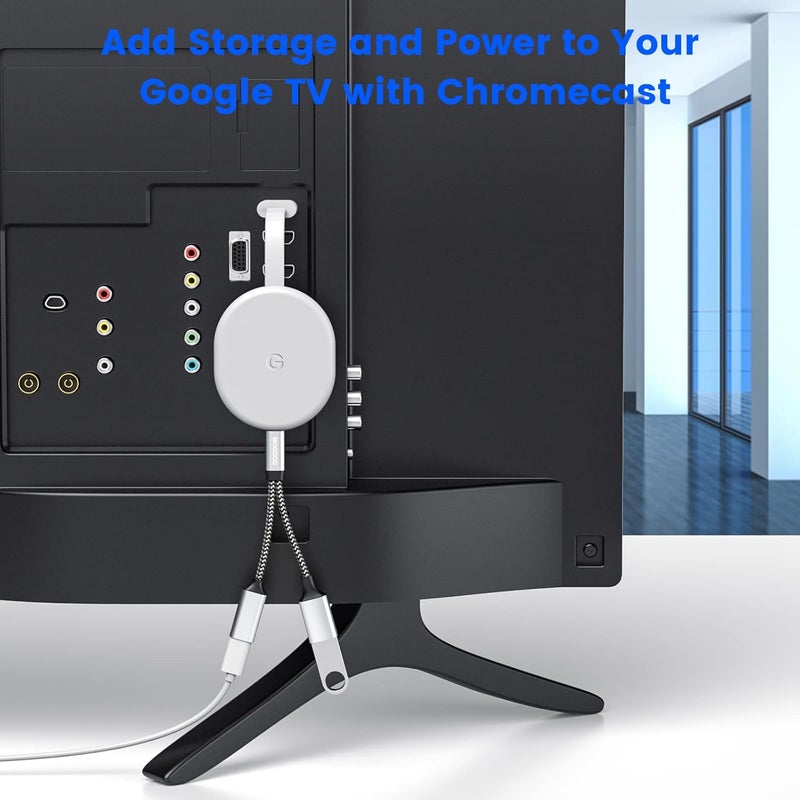 محول USB C OTG مقسم USB C إلى USB مع شحن بقدرة 18 واط PD متوافق مع Samsung Galaxy S22 Note10 Switch Google Chromecast مع Google TV 2020 Pi-KVM طابعة ثلاثية الأبعاد Octo4a LGG8 Google Pixel4 XL - Image 2