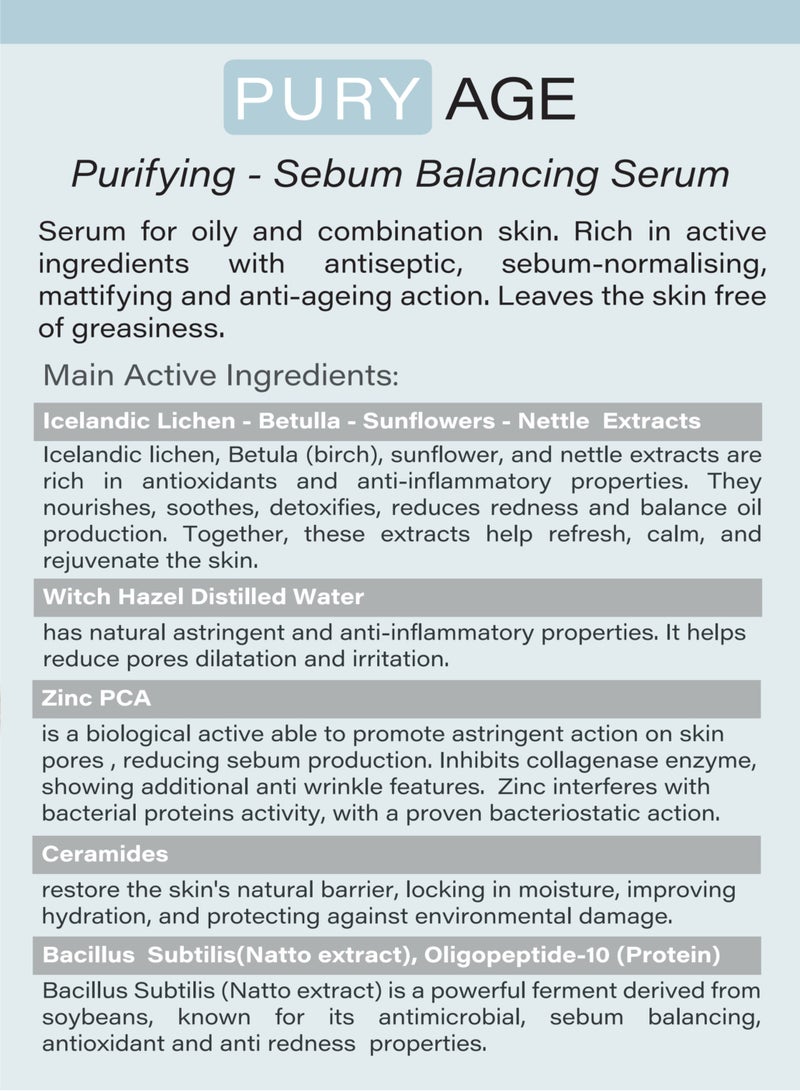 Bioesthe Pury Age Sebum Control & Anti-Aging Booster Serum - 30ml - Image 3