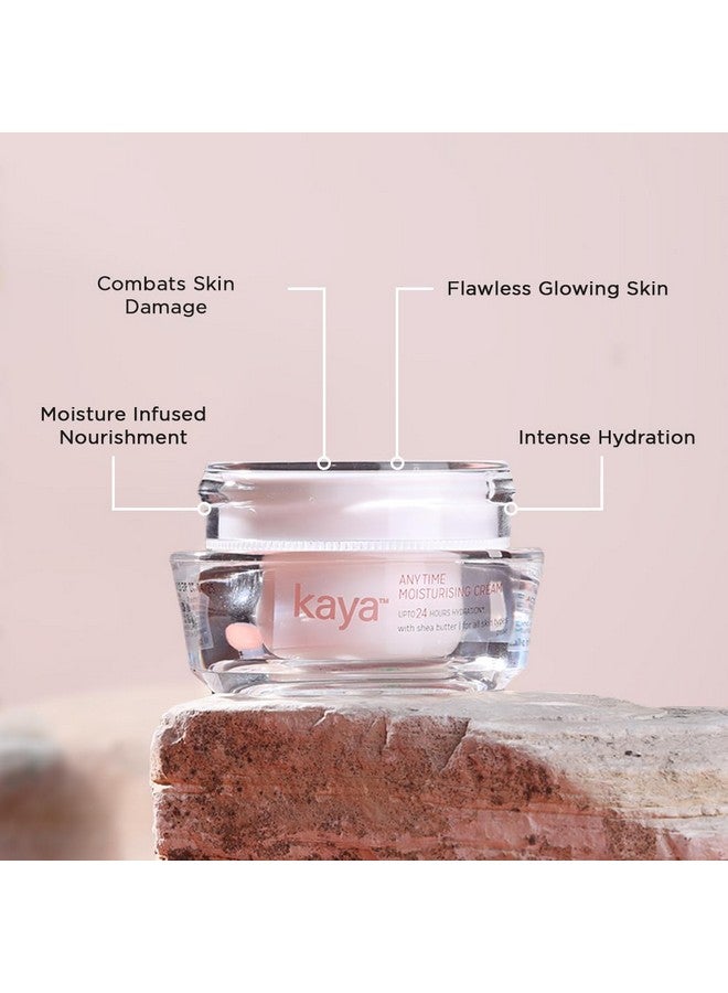 كايا كريم مرطب خفيف الوزن للاستخدام اليومي من Clinic Anytime، غني بزبدة الشيا، يدوم 24 ساعة، لجميع أنواع البشرة (50 مل) - Image 3