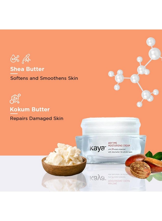 كايا كريم مرطب خفيف الوزن للاستخدام اليومي من Clinic Anytime، غني بزبدة الشيا، يدوم 24 ساعة، لجميع أنواع البشرة (50 مل) - Image 2