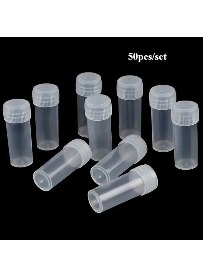 50pcs Plastic Bottles for School Laboratories Durable Leak Proof Containers - Image 1