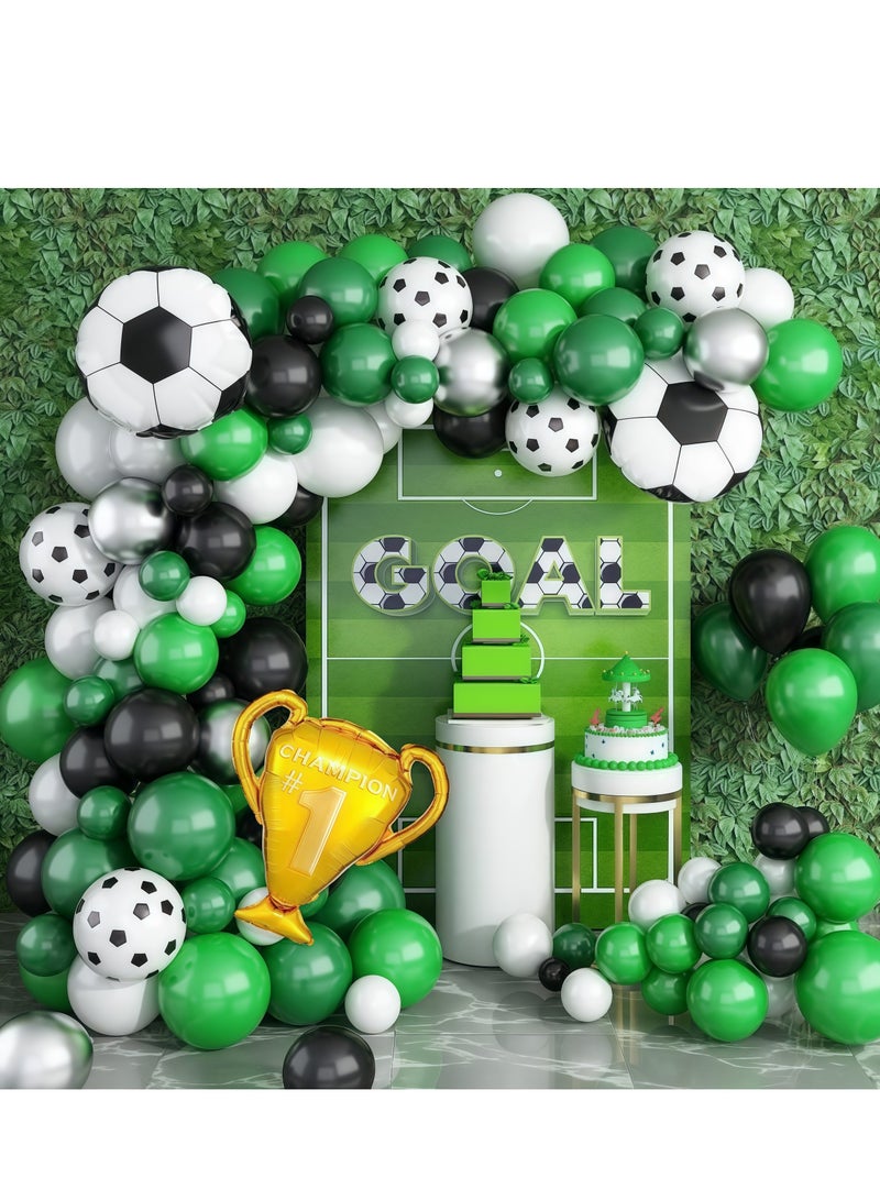 101-piece football balloon set, football trophy balloon set, birthday party decoration balloons, special event party decorations, bachelorette party backdrop decorations, party decorations, can be used indoors or outdoors (balloon pump included) - Image 4
