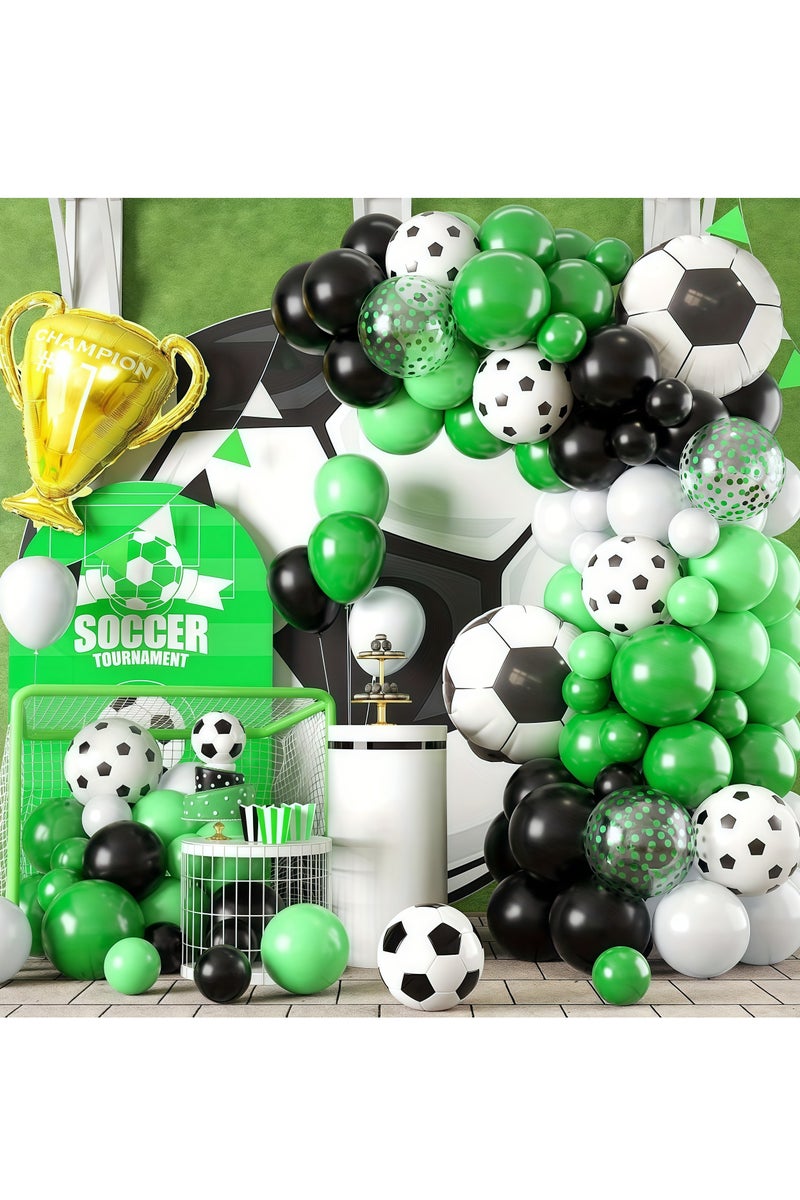 101-piece football balloon set, football trophy balloon set, birthday party decoration balloons, special event party decorations, bachelorette party backdrop decorations, party decorations, can be used indoors or outdoors (balloon pump included) - Image 5