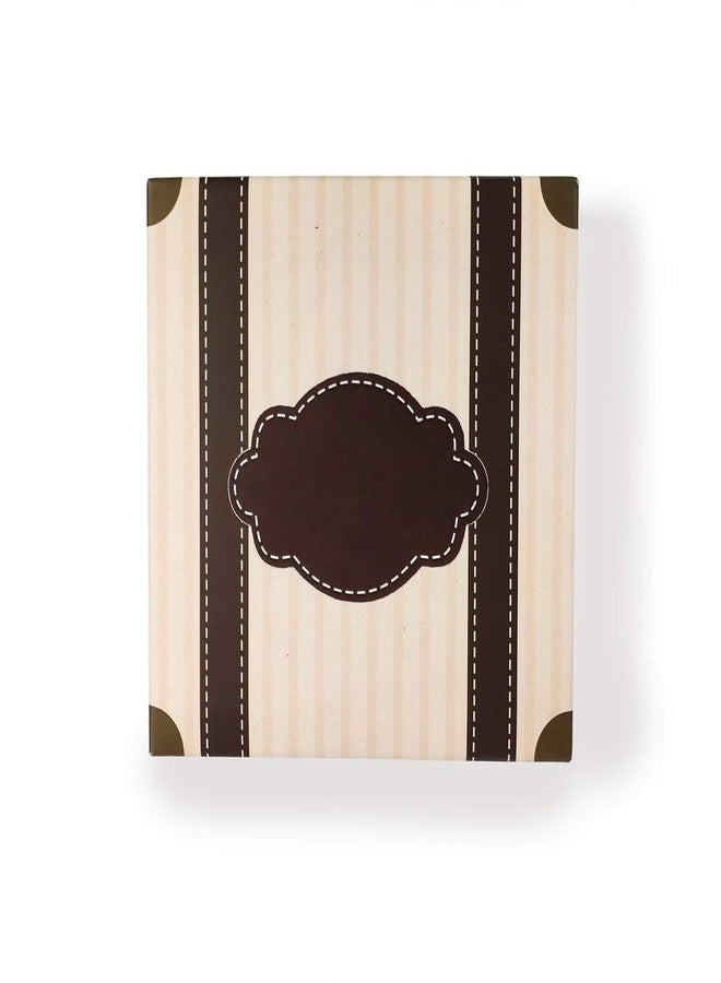 Intactmedia Vintage Suitcase Style Cookie & Pastry Gift Boxes (10.2x10.2x3.8cm) - Small Kraft Paper Bakery Boxes for Brownies, Treats & Party Favors Pack of 10 - Image 2