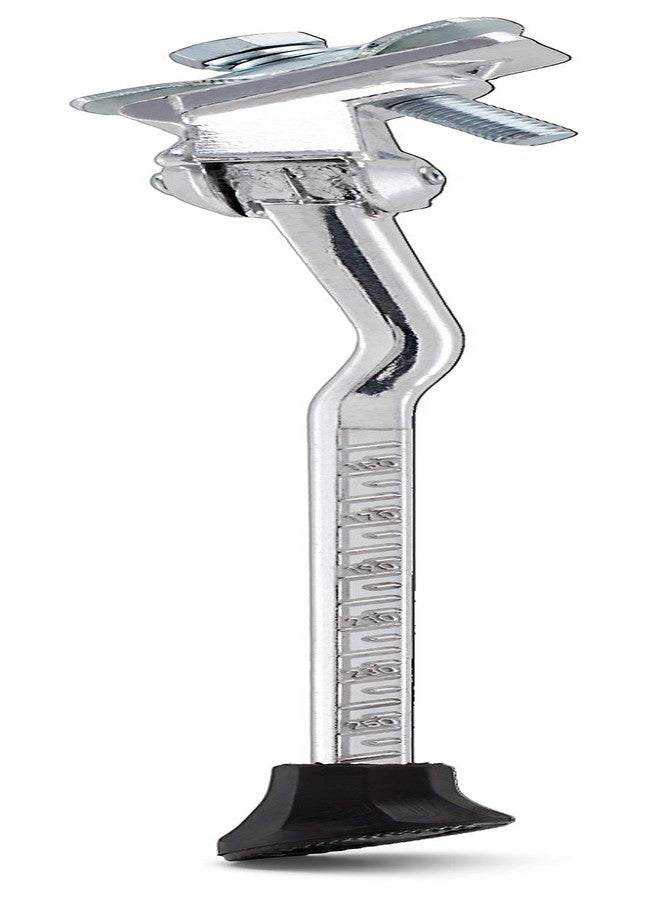 SCHWINN دعامة جانبية مثبتة في المنتصف من شوين، فضية، تناسب معظم دراجات البالغين، خفيفة الوزن ومتينة من الألمنيوم، ارتفاع قابل للتعديل، تركيب سهل، غطاء نهائي، لوحة علوية ومسمار متضمن، دعامة لدراجة البالغين - Image 2