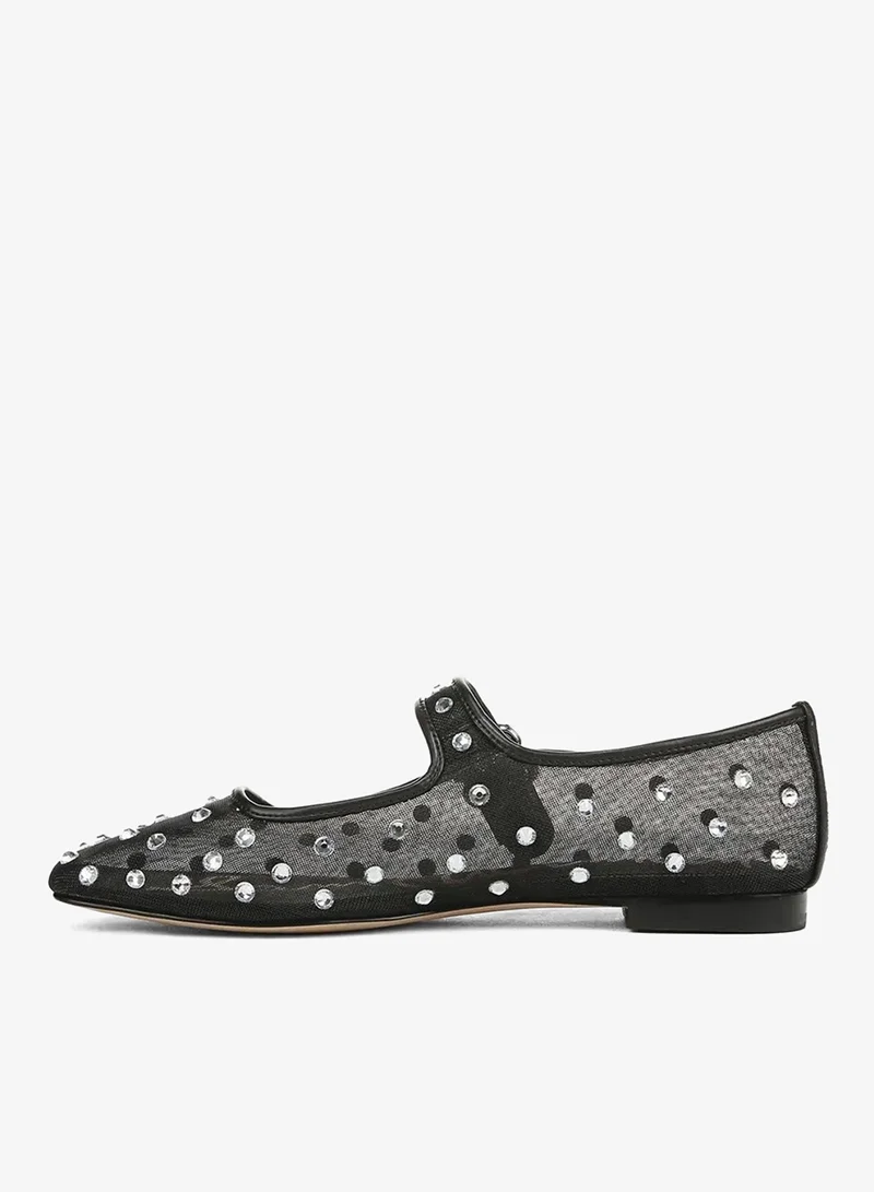 Sam Edelman BLACK Michaela Shine Mary Jane Flat for Women | Best Price UAE