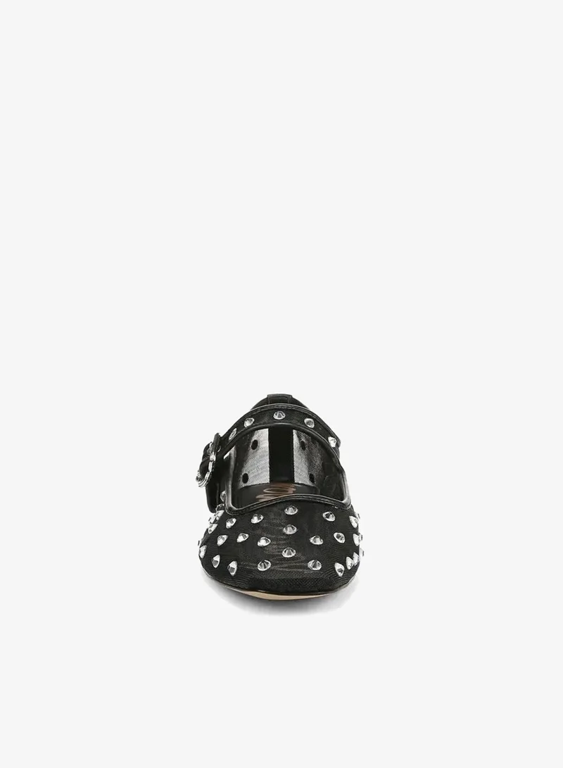 Sam Edelman BLACK Michaela Shine Mary Jane Flat for Women | Best Price UAE