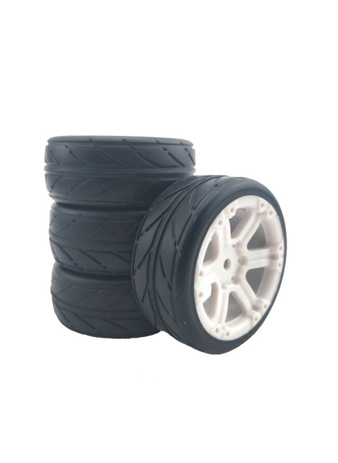 Generic - 1/10 Flat Running Motor Car/racing Car/oil Car/tram/HSP 94123/94122 Applicable Racing Tire-Color:With C Hub, Note The Style - Image 1