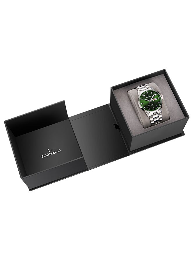 TORNADO Men's Analog Stainless Steel Wrist Watch T23001-SBSG - 43 Mm - Image 4