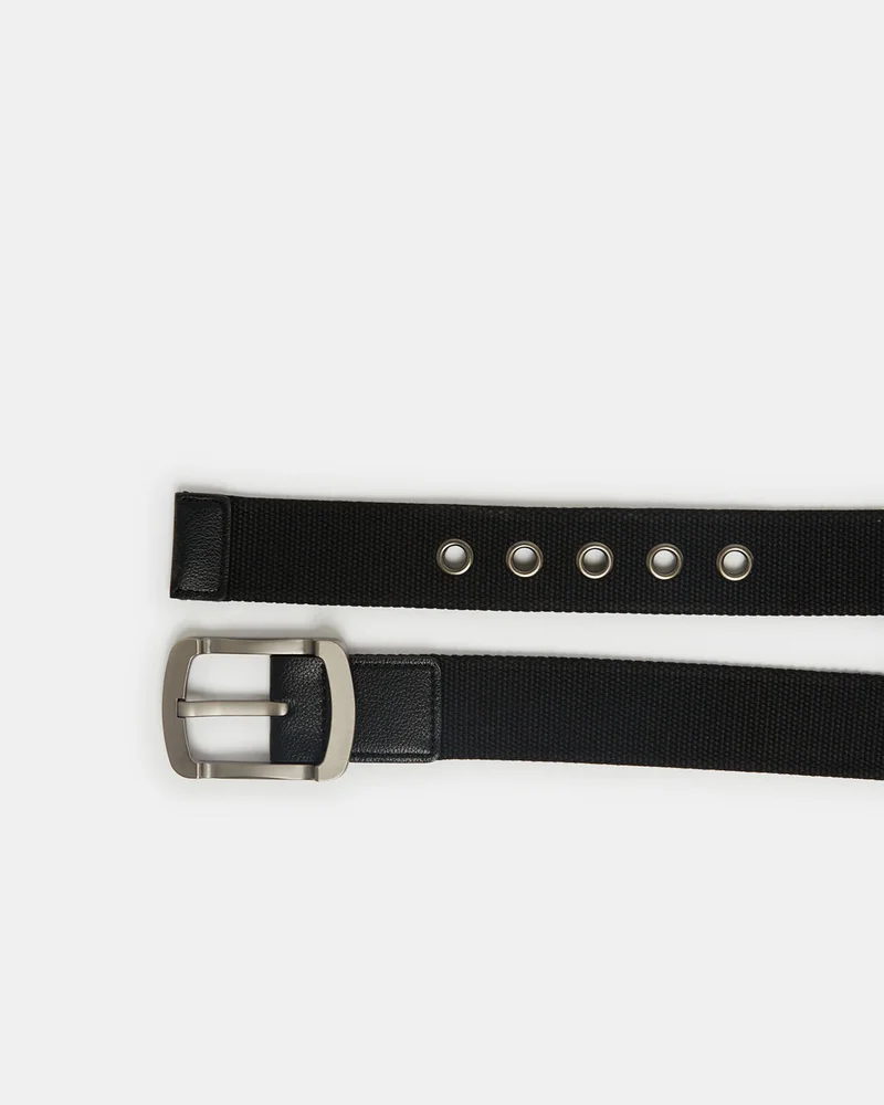 REDTAG Men Black Elastic Belt