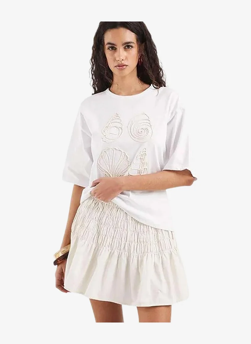 فيرو مودا Women's VMSOFIA Mid-Waist Mini Woven Skirt