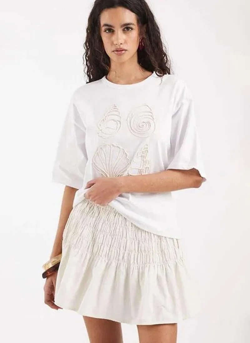 فيرو مودا Women's VMSOFIA Mid-Waist Mini Woven Skirt