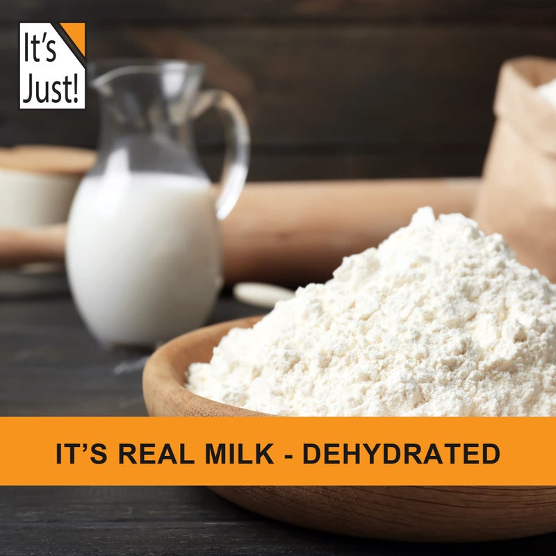 It's Just! It's Just - Whole Milk Powder, 2lbs, rBST/rBGH Hormone Free, Shelf Stable, Just Add Water, Made in USA, Dry Milk Powder, 32oz - Image 4